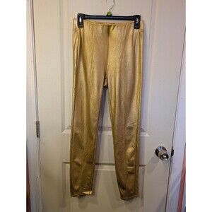 Women's Baccini Shimmer Pull On Pants Gold Small